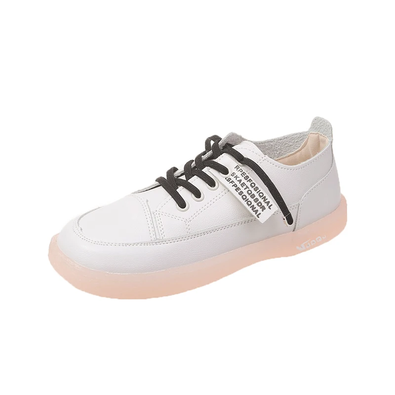 

Women PU Vulcanized Shoes Casual Sneakers Ladies Leather Shoes Breathable Lightweight Walking Shoes Non-slip Tenis Feminino