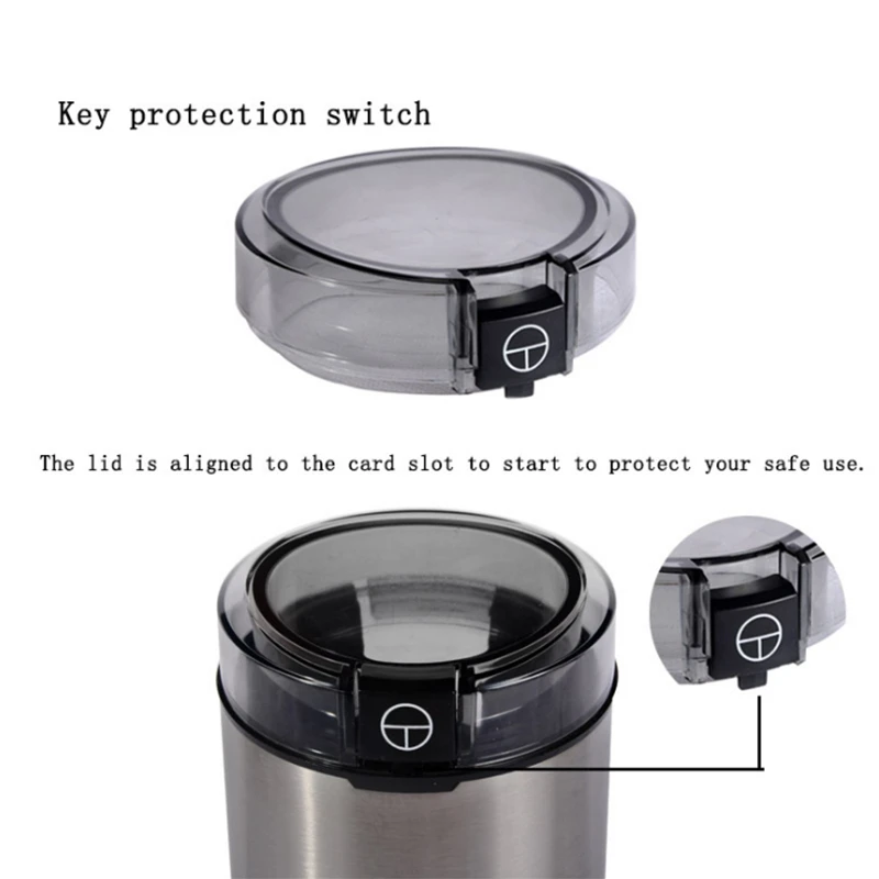 Электрическая кофемолка бытовая электрическая с вилкой европейского