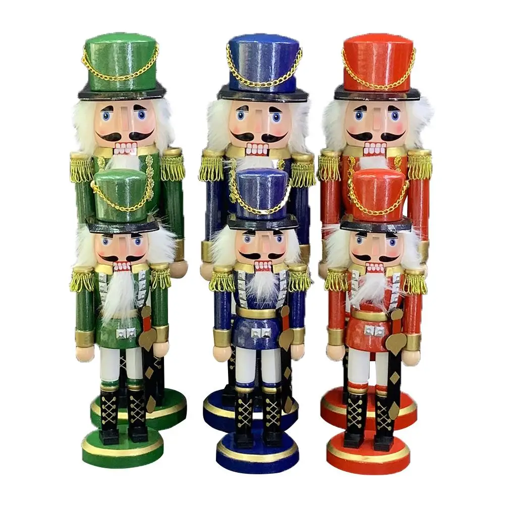 

Рождественское украшение, деревянный гайковёр, подарок солдатику, Классическая Ручная роспись, кукла, винтажная ручная работа, деревянная ...