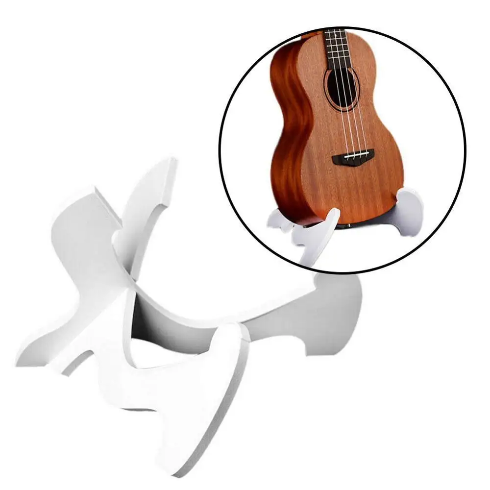 Белый держатель гитары миниатюрная гитара укулеле полка Складная вертикальная
