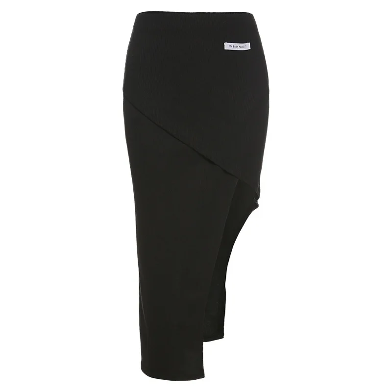 

New Product Women's Solid Color Irregular High-waist Tight-fitting Hip Skirt Fashion Clothing Sexy Skirts for Women