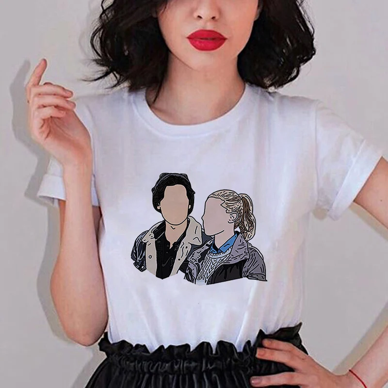 Showtly ривердэйл ТВ женская футболка я предпочитаю смотреть оверсайз Харадзюку