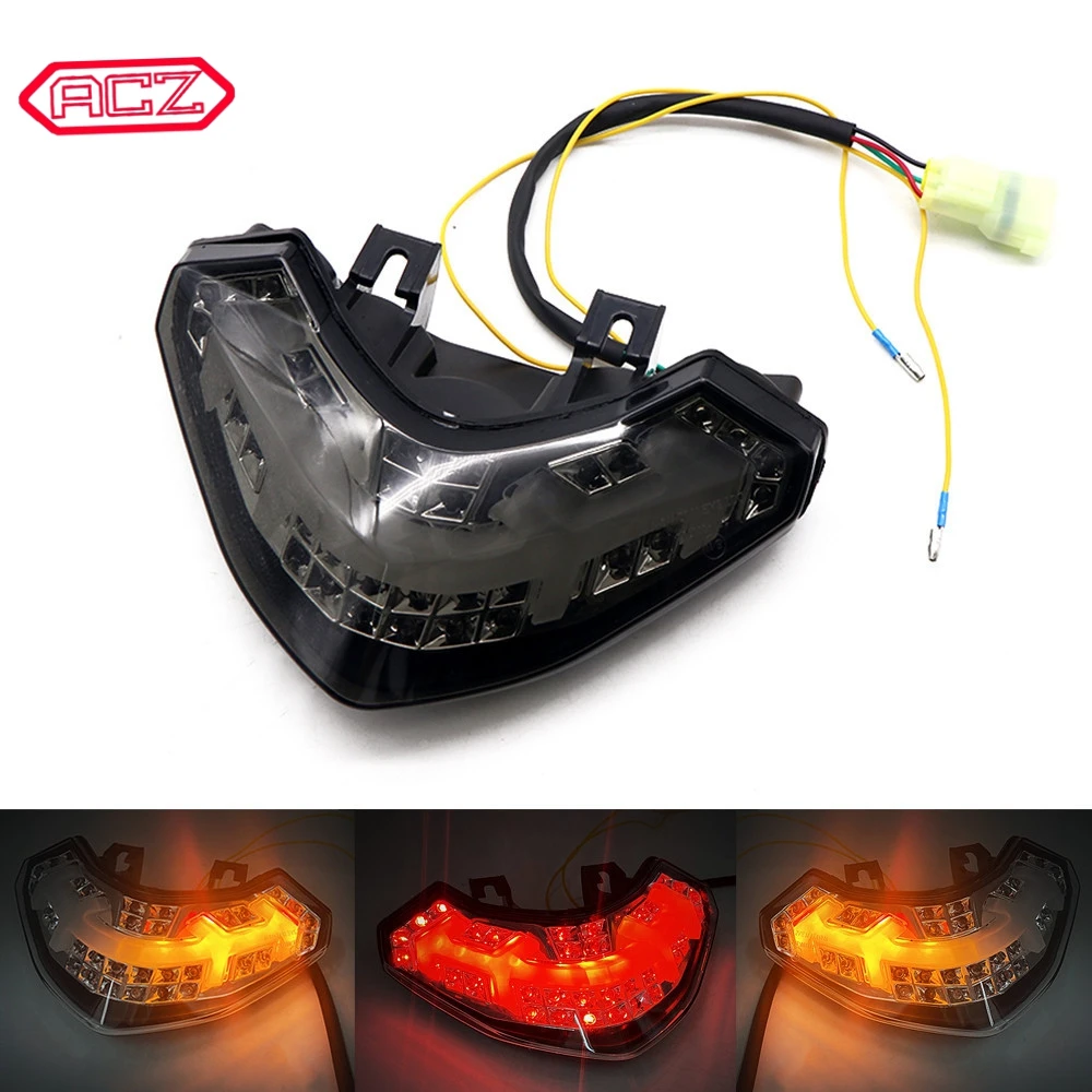 

Motorcycle LED Tail Lights Brake Rear Turn Signals Integrated Light Smoke for Ducati Multistrada 1200 2010-2014