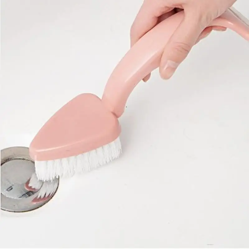 

New Double Headed Bathroom Tile Cleaning Brush Crevice Brush Bathroom Floor Brush Wiping Glass Brush Wall Floor Floor Brush