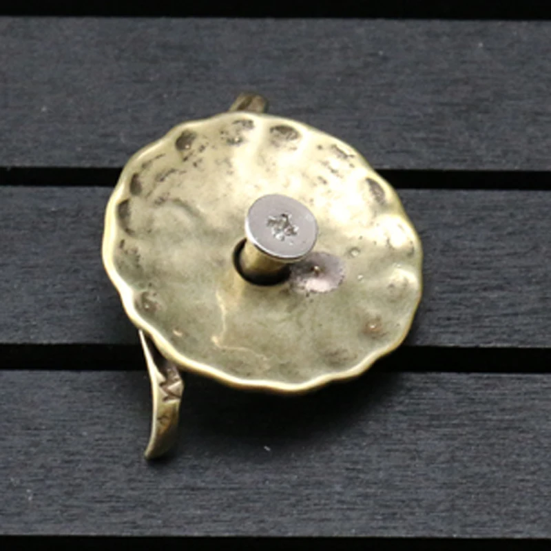 Кожаный медный Лев для рукоделия аксессуар одежды латунный держатель багажа