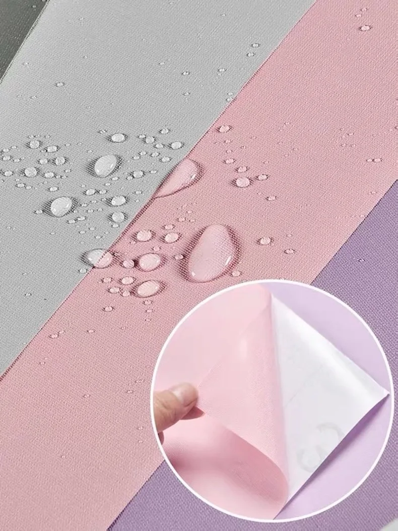 

Waterproof Self Adhesive Decorative Film PVC Solid Color Wallpaper Art DIY Wall Decal for Kids Bedroom Furniture Living Room