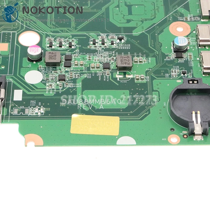 NOKOTION 786901-501 786901-001 DAU88MMB6A0 материнская плата для ноутбука HP 15-F основная SR1YW N3540 CPU