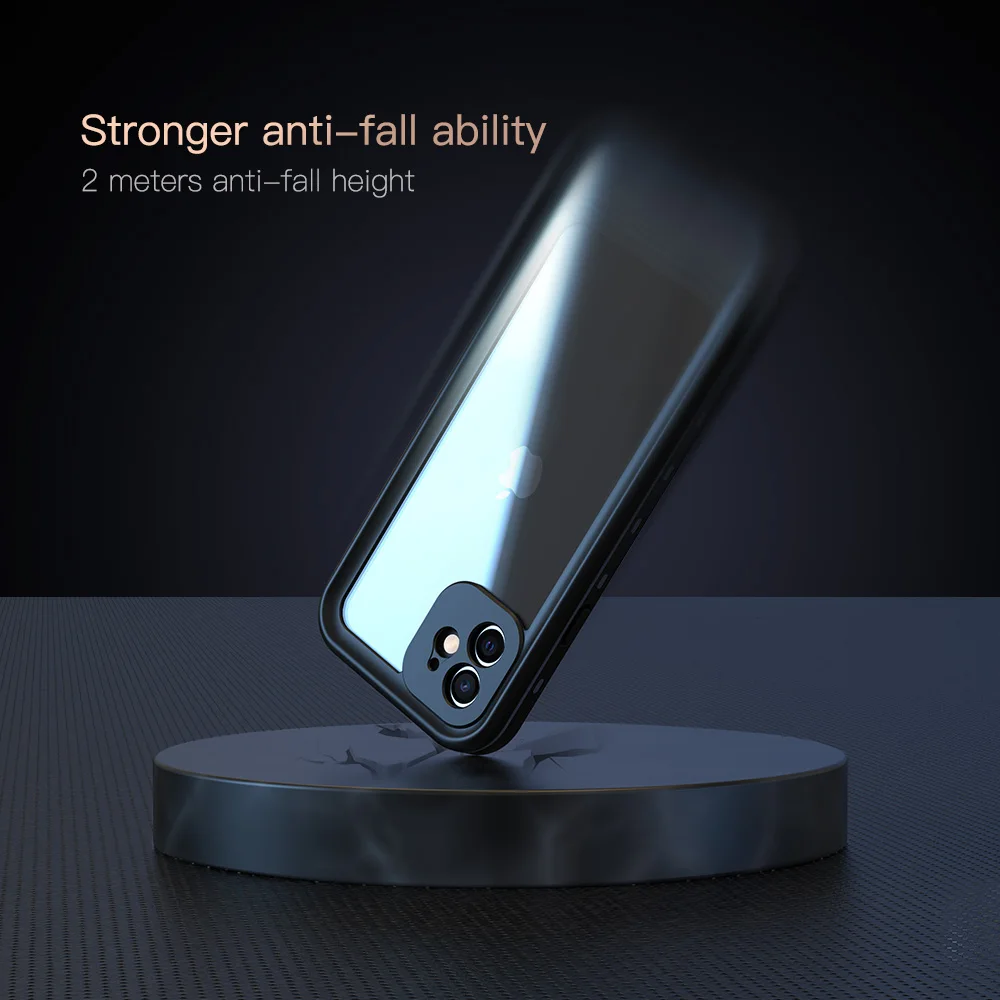 Waterproof Case for iPhone 12 Pro Max/iphone mini back cover Shockproof Outdoor Diving Cover For 12/Wireless charging |