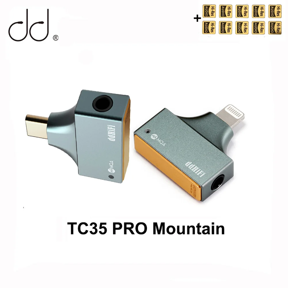 

DD ddHiFi TC35 Pro (Mountain) TypeC / Light-ning to 3.5mm Decoder, ES9281AC Pro Chip, Support MQA/Native DSD512/PCM 32bit/768kHz