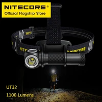 nitecore ut32 outdoor headlight 1100 lumens trail running original 18650 battery led headlamp white warm light dual light source