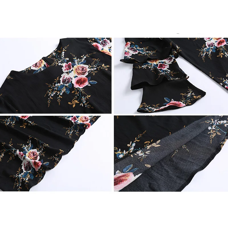 Женское шифоновое платье макси в стиле бохо длинное пляжное большого размера 5XL