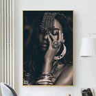 Современная черно-белая обнаженная женская картина маслом на холсте постеры и принты скандинавские настенные художественные картины для декора гостиной