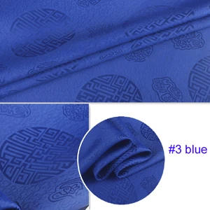 3 blue 100 см* 114 см Китайская традиционная жаккардовая парча шелковая хлопковая ткань Шармез - Цвет: 3 blue