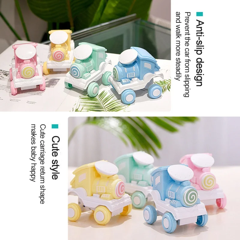 360 ° подвижный поезд игрушки для детей вытяните назад автомобиль инерции дамп