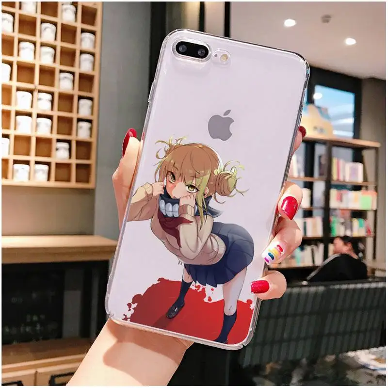 

Himiko Toga Phone Case For iPhone X XS MAX 6 6s 7 7plus 8 8Plus 5 5S SE 2020 XR 11 11pro max Clear funda Cover