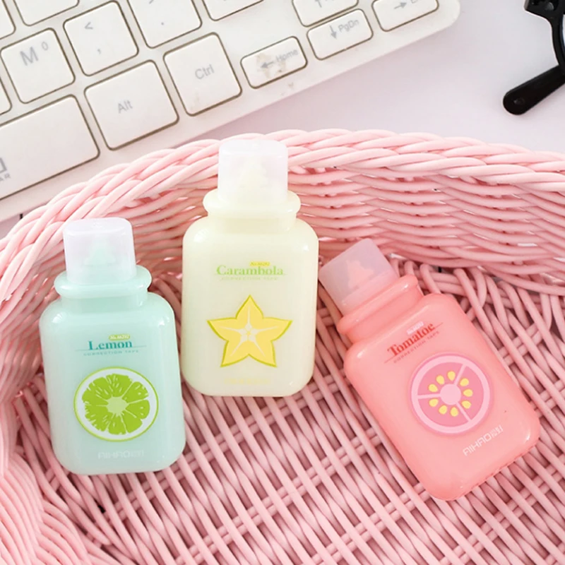 1 шт. Милая Мини Корректирующая лента с фруктами материал Escolar Kawaii Канцтовары