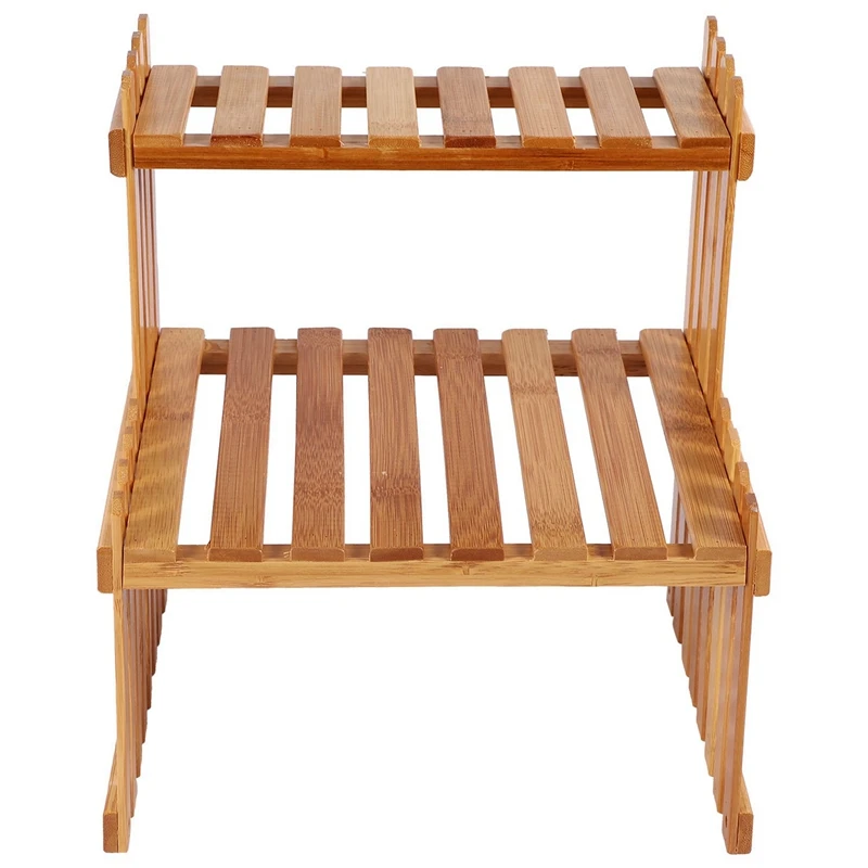 

Plant Shelves Flower Garden Rack Stand Flower Display Stand with French Retro Rural White Flower Pots