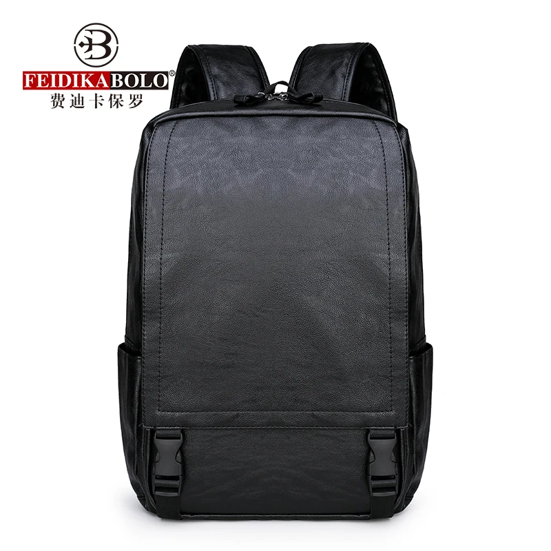 

Fashion Microfiber Leather Man Backpack Bag Large Storge Business Travel Backpack 15" Laptop Bag Business Men's Backpack