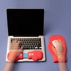Силиконовый коврик для боксерской мыши с подставкой для запястья для ПК, ноутбука, клавиатуры, нескользящий коврик с подставкой для рук, коврик для мыши, поддержка игрового запястья