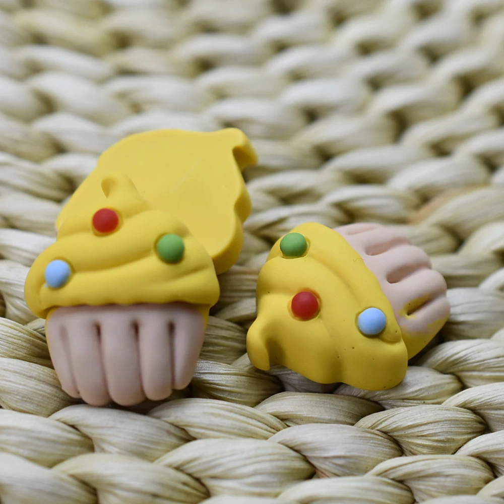 

1 шт./лот смолы с плоской задней частью Моделирование лед торт 24 мм Украшение DIY Украшение для телефона