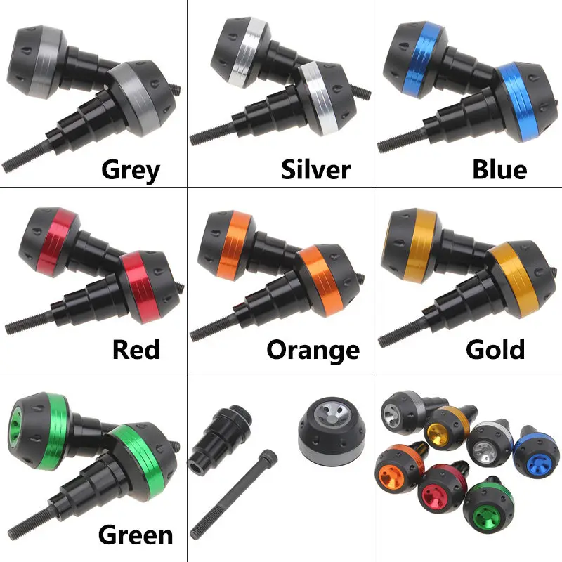 Алюминиевая защита от падения CNC ползунок для рамы мотоцикла противоударный