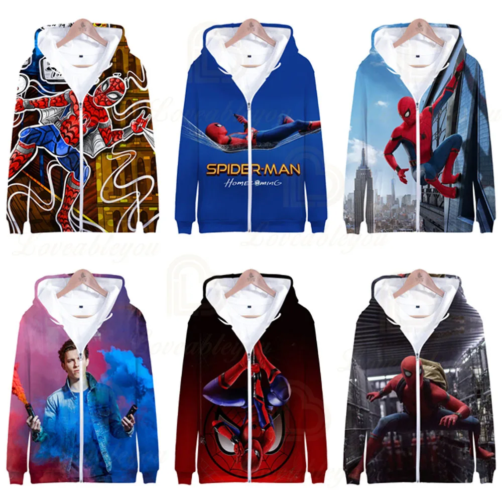 Человек-паук далеко от дома Толстовка Косплей аниме для мужчин женщин детей 3d