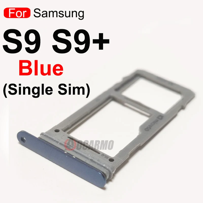 Aocarmo для Samsung Galaxy S9 плюс + G965 G965F G965FD G965U двойной Одиночная sim-карта лоток sim-карты со