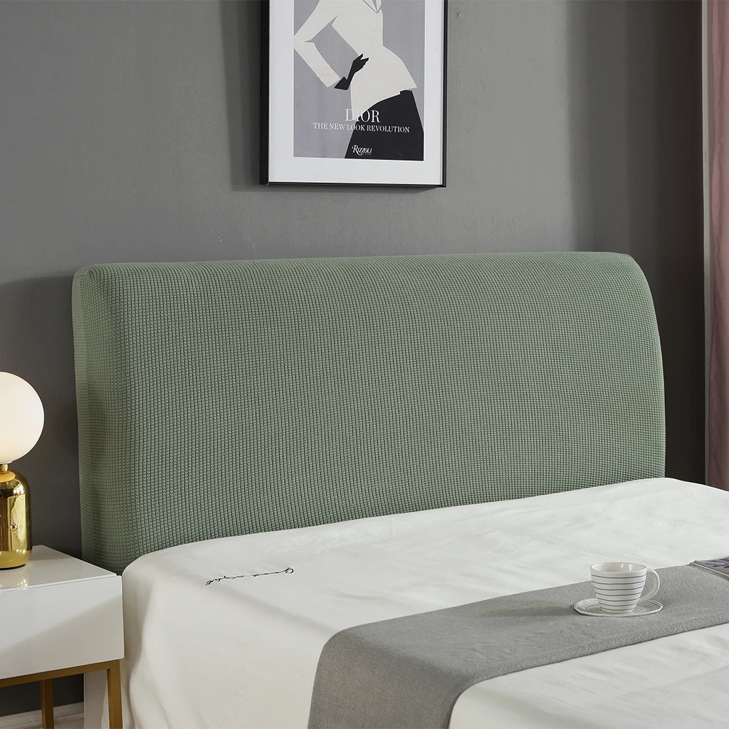 Защитный чехол для изголовья кровати растягивающийся однотонный пылезащитный