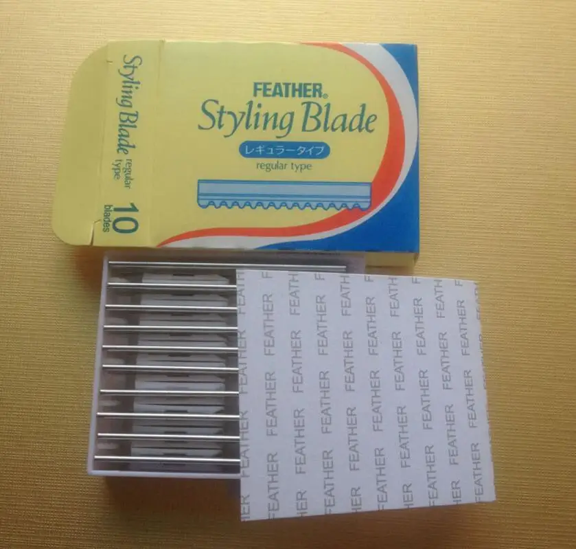 10pcs blade Высокое качество Профессиональные волосы бритвы лезвия в 10 штук в каждой упаковке/нержавеющая сталь - Цвет: 10pcs blade