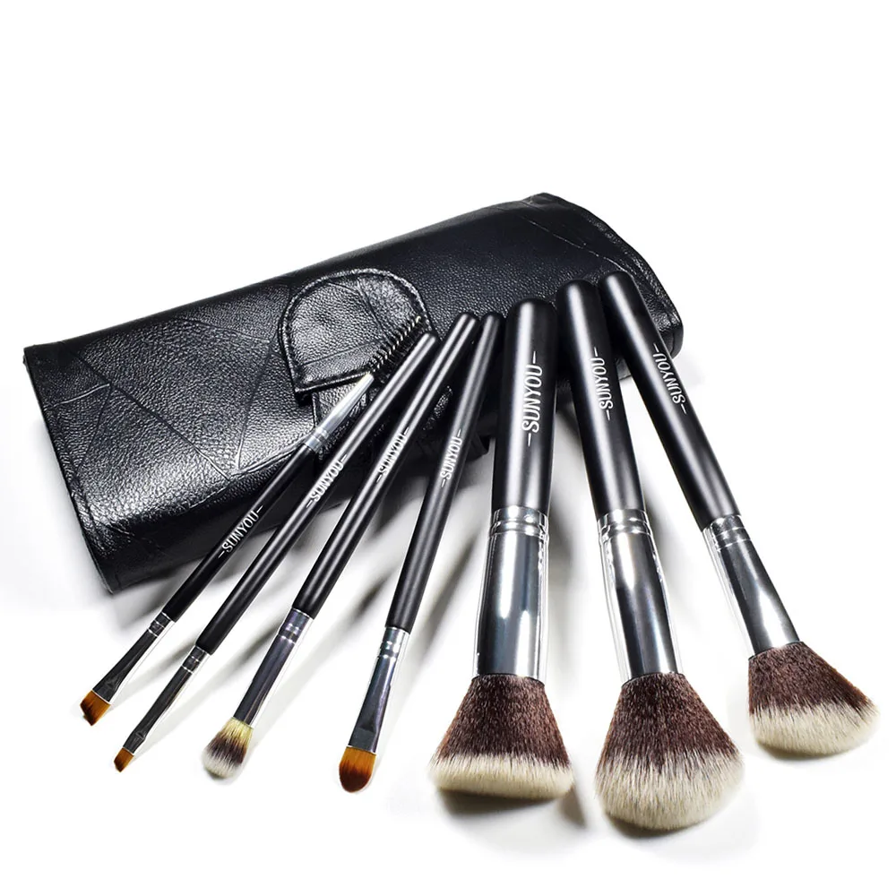 Набор кистей для макияжа основы пудра румяна тени век консилер кисть губ веки с