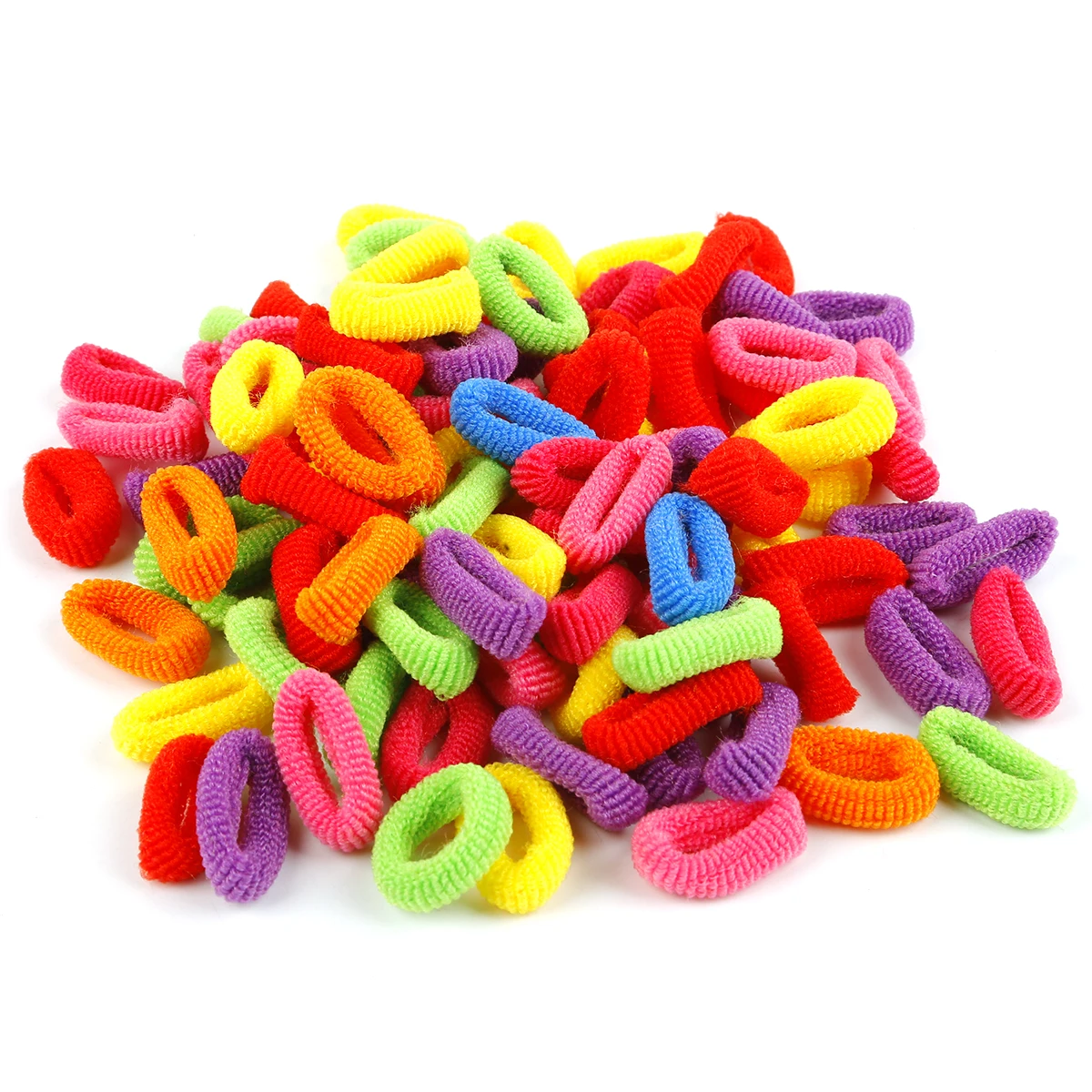 2cm 100pcs 40/100 шт. для девочек маленькое кольцо нейлон резинки для волос хвост держатель резиновый трос резинка для волос галстук Резинки Детские аксессуары для волос Головные уборы - Цвет: 2cm 100pcs
