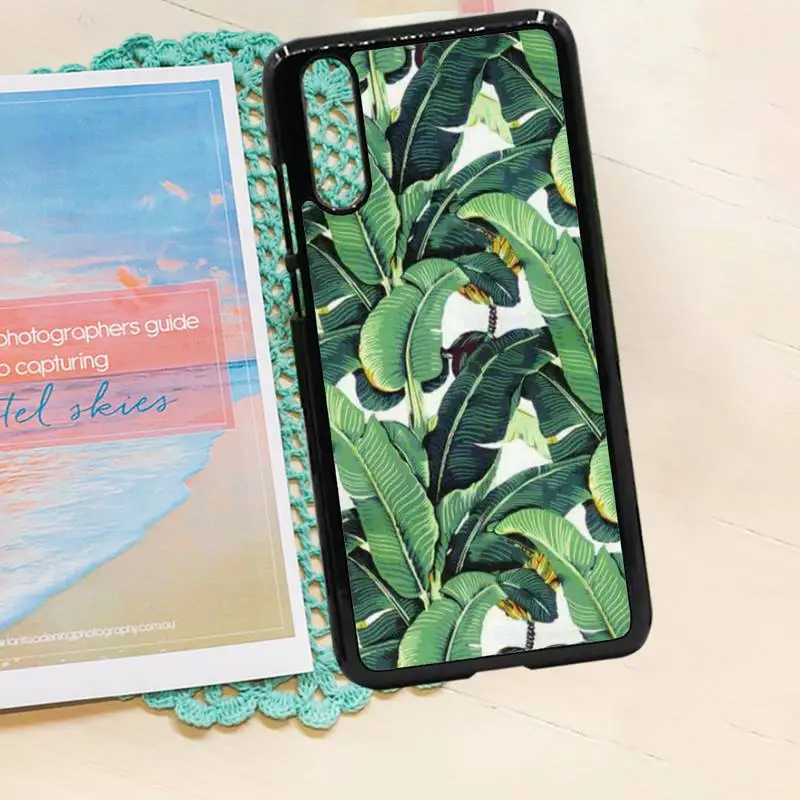 

Tropical Green Plant Leaf Phone Case PC for iPhone 11 12 pro XS MAX 8 7 6 6S Plus X 5S SE 2020 XR