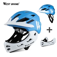 west biking childrens helmet full protection mountain road bike helmet detachable childrens sports safety riding helmet