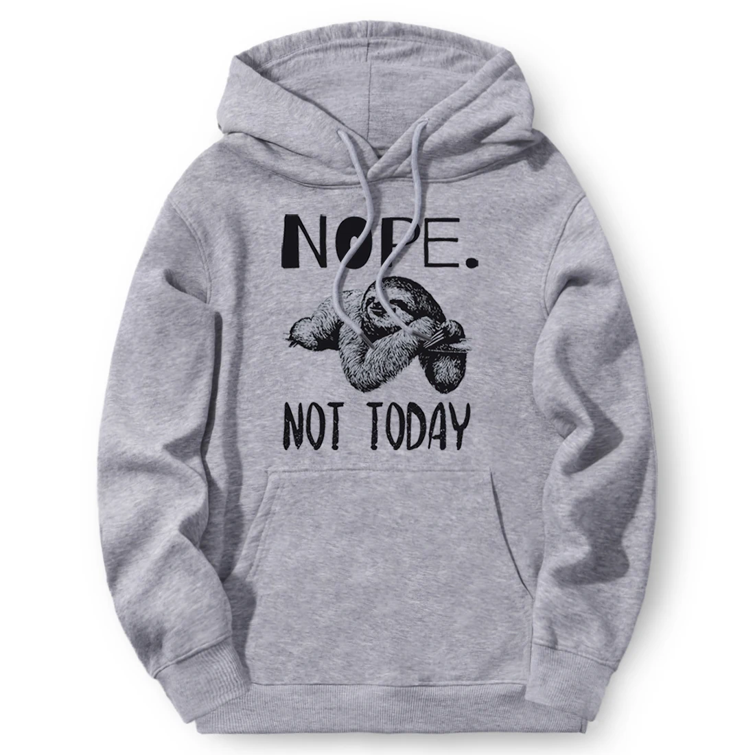 Нет и не сегодня с капюшоном уличная Мужская толстовка из флиса пуловеры Новое