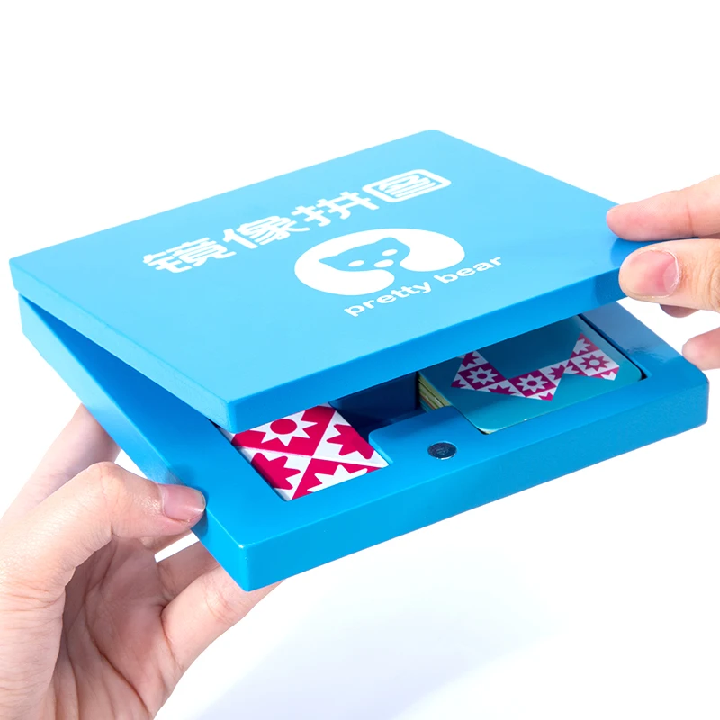 Монтессори Развивающие деревянные игрушки зеркальная визуализация головоломка