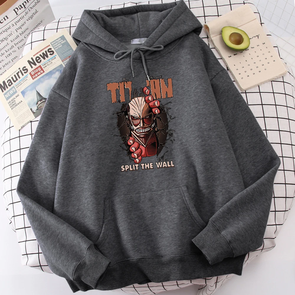 

Hot Sale Fleece Autumn Clothes Japanese Anime Giant Printing Men Hoody Thick Winter Male Hooded Large Size Fashion Sweatshirt