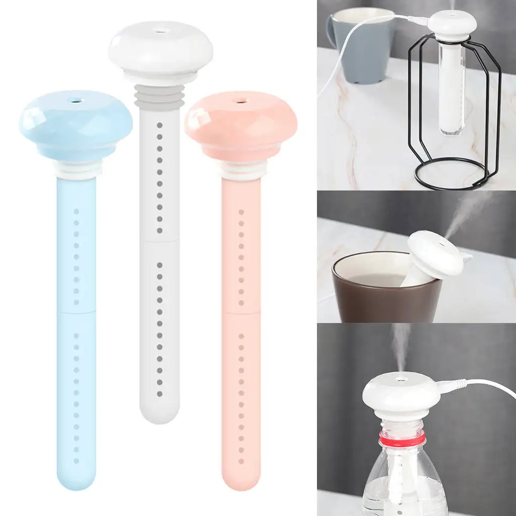 

USB Portable Air Humidifier Bottle Mist Maker for Home Office Travel Car