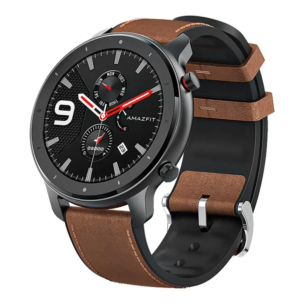 Huami Смарт-часы Amazfit GTR 42 мм amoled Huami Gtr 5ATM водонепроницаемые Смарт-часы 24 дня батарея AMOLED экран 12 спортивных режимов
