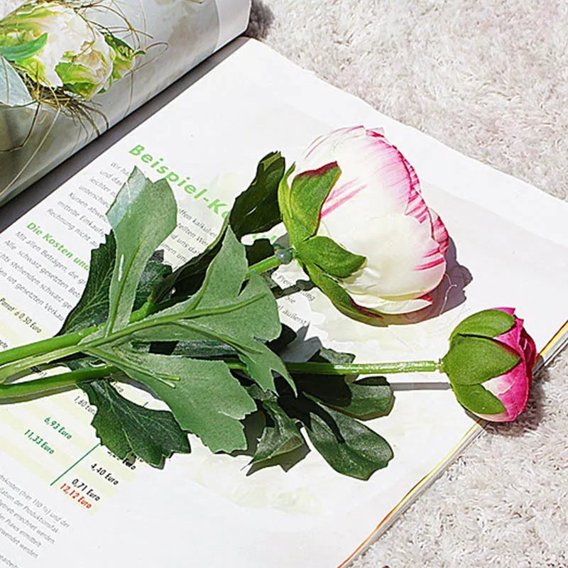 2 бутоны реалистичные искусственные цветы розы ветка с цветами Свадебная