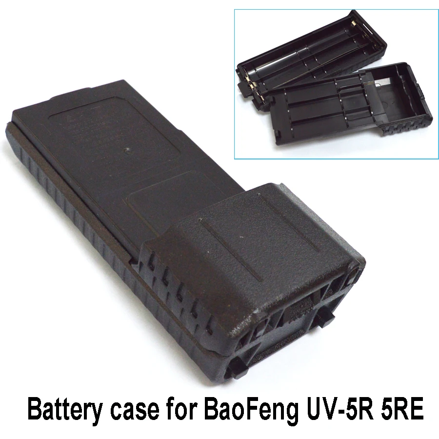 New Black BAOFENG AAX6 Extended Battery Case For Portable Radio Two Way Transceiver Walkie Talkie Baofeng UV-5R UV-5RE TYT TH-F8 | Мобильные