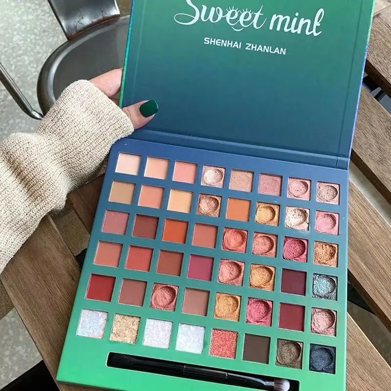 

48 Color Professional Sequined Mashed Potato Glitter Lasting Eyeshadow Palette Warm Makeup Matte Multicolor Eyeshadow Palette