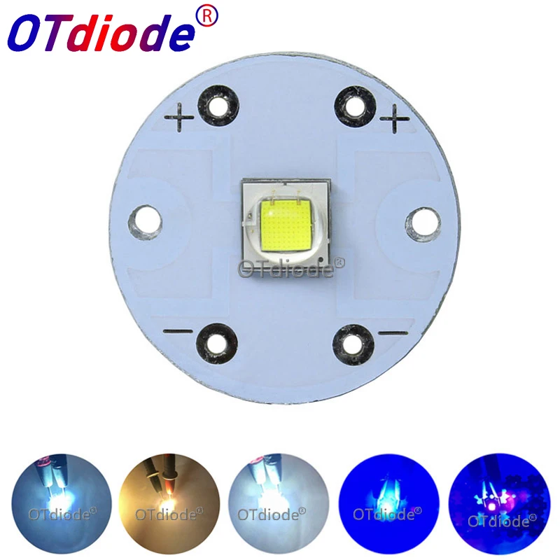 CREE XML2 XML T6 U2 LED Diode SMD5050 10W Round 20mm PCB for Flashlight Car light Headlight High Power Bulb bead DIY Parts|Подвесные