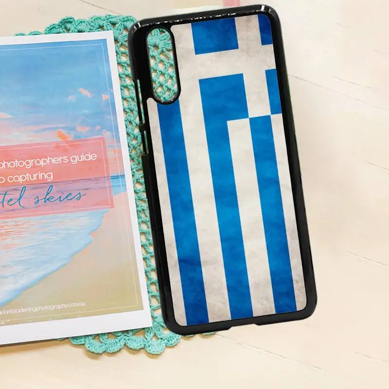 

Greece Greek National Flags shell Phone Case PC for iPhone 11 12 pro XS MAX 8 7 6 6S Plus X 5S SE 2020 XR