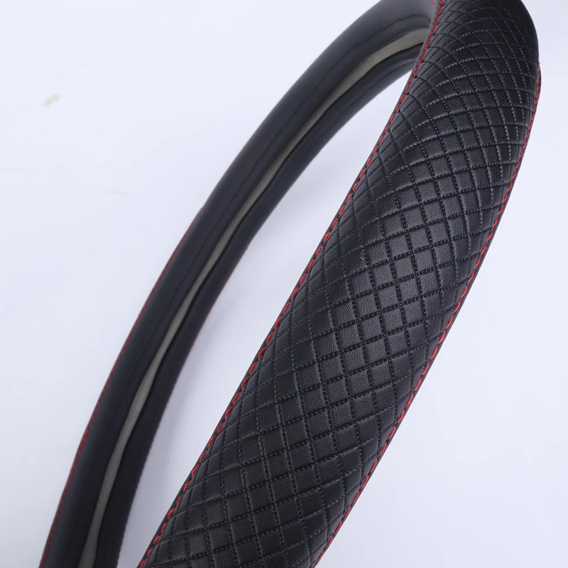 Чехол рулевого колеса автомобиля Нескользящие аксессуары из натуральной кожи