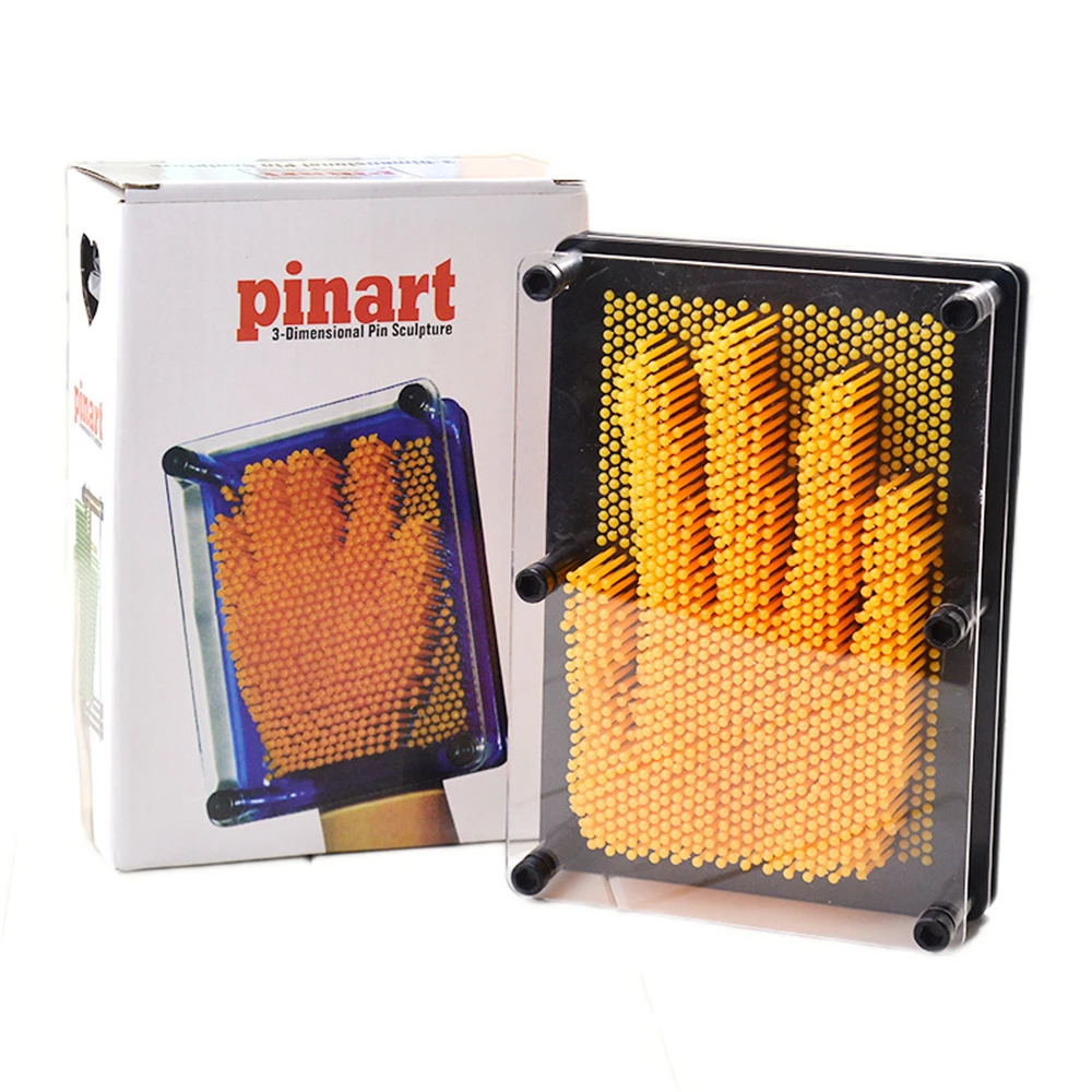 Волшебная 3D Ручная игла резьба Форма стерео фигурки жестов миниатюрные DIY Pin Art