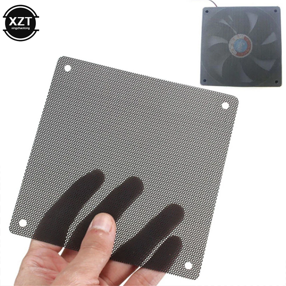 5 шт./лот 120*120 мм режущий черный ПВХ вентилятор пылезащитный чехол из сетка для