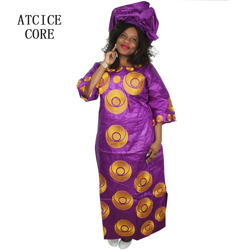 Африканские платья для женщин Модный Дизайн Новый Африканский базин вышивка