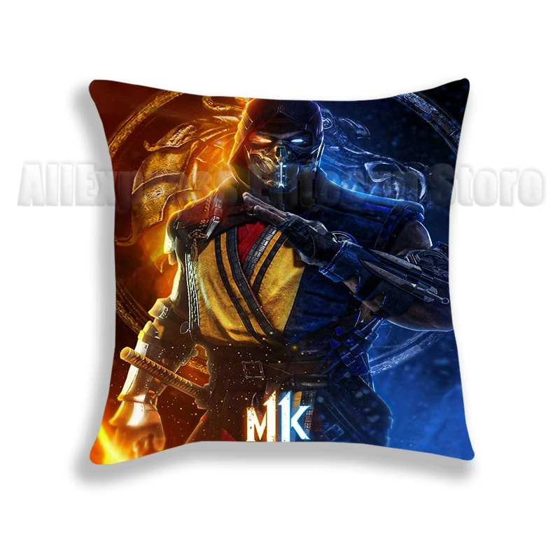 

Mortal Kombat Pillow Case Game 3D Pillowcase Decorative Pillow Cover Cartoon Bedding for Kids Baby Boys Girls 45*45cm