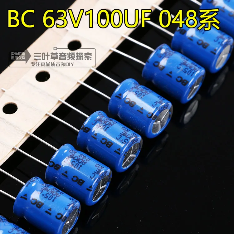 2 шт. Бесплатная доставка VISHAY BC 63V100UF 100 мкФ 63V KO 037 серия прямой штекер