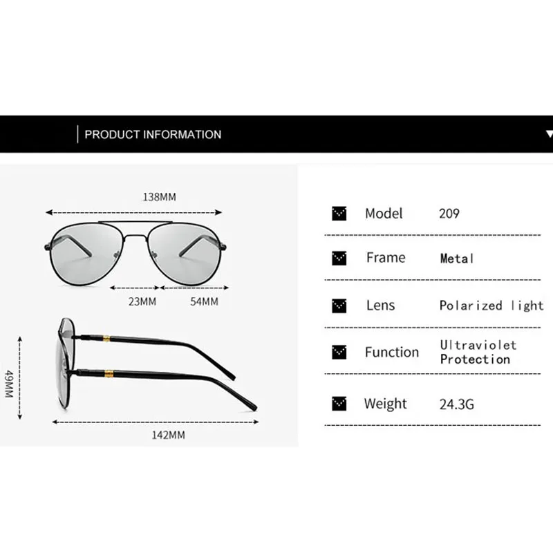 Мужские поляризационные очки Coior сменные водительские солнцезащитные для дня и